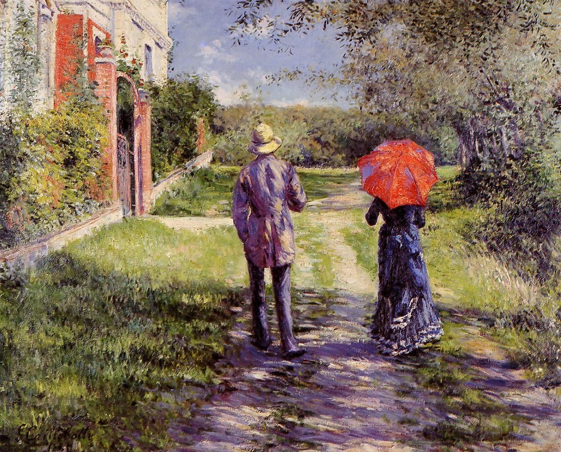 Gustave Caillebotte Rising Road